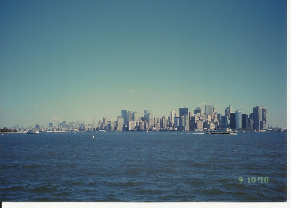 22. Pohľad na Manhattan z Ostrova slobody